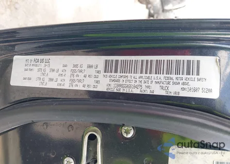 2016 Ram 1500 Slt from USA, damaged, VIN 1C6RR6GG0GS164275